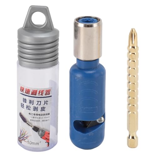 Wire Stripper for Drill, Wire Twister Tool for Drill, Electric Drill Wire Stripper with 10mm² Cable Quick Stripping Tool - Multifunctional Adapter for 1/4 Inch Power Drill Wire Stripper for Drill, Wire Twister Tool for Drill, Electric Drill Wire Stripper with 10mm² Cable Quick Stripping Tool - Multifunctional Adapter for 1/4 Inch Power Drill von TANIQIACA