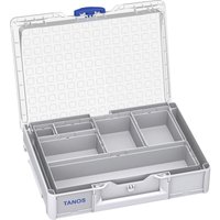 Tanos Systainer³ Organizer M 89 mit 6 Einsatzboxen lichtgrau (RAL 7035) von TANOS