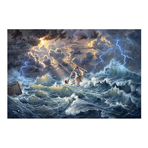 Moderne Religiöse Christliche Poster Spirituelle Jesus Christus Kunst Poster Drucke Leinwand Malerei Wandbilder Wohnzimmer Wohnkultur 60X90Cm Kein Rahmen von TANYANG