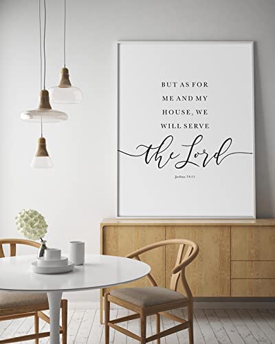 TANYANG Bibelvers-Wandkunst-Leinwandgemälde, Aber Wie Für Mich Und Mein Haus, Wir Werden Dem Herrn Dienen, Zitate, Schrift, Poster, Heimdekoration 40X60Cm Kein Rahmen TANYANG Bibelvers-Wandkunst-Leinwandgemälde, Aber Wie Für Mich Und Mein Haus, Wir Werden Dem Herrn Dienen, Zitate, Schrift, Poster, Heimdekoration 40X60Cm Kein Rahmen von TANYANG