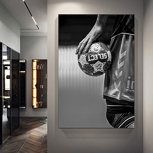 TANYANG Handball Leinwand Malerei Ball Sport Poster Und Drucke Wandkunst Für Wohnzimmer Zuhause Junge Schlafzimmer Dekor Wandbilder 21X30Cm No Frame von TANYANG