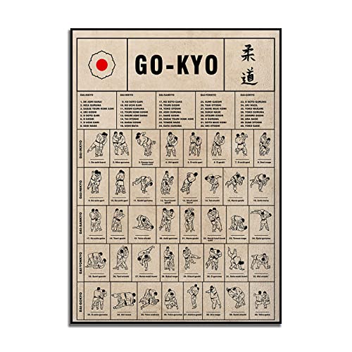 TANYANG Vintage Go-Kyo Poster, Judo Poster, Judo Geschenkidee, Judo Geschenk, Judo Wandkunst Dekoration, Judo Print, Geschenk Für Judo-Liebhaber 40X50Cm Kein Rahmen TANYANG Vintage Go-Kyo Poster, Judo Poster, Judo Geschenkidee, Judo Geschenk, Judo Wandkunst Dekoration, Judo Print, Geschenk Für Judo-Liebhaber 40X50Cm Kein Rahmen von TANYANG