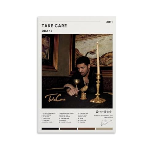 TANZEM Drake Poster Take Care Album Cover Poster Poster Dekorative Malerei Leinwand Wandposter und Kunstdruck Modern Familie Schlafzimmer Dekor Poster 30 x 45 cm von TANZEM