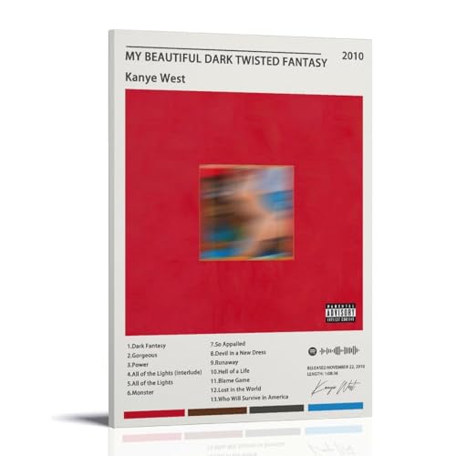 TANZEM Kanye West Poster Album Cover Poster Dekorative Malerei Leinwand Wandposter und Kunstbild Druck Moderne Familie Schlafzimmer Dekor Poster 30 x 45 cm von TANZEM