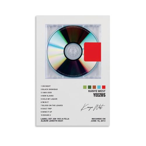 TANZEM Kanye West Poster Yeezus Album Cover Poster Poster Dekorative Malerei Leinwand Wandposter und Kunstdruck Modern Familie Schlafzimmer Dekor Poster 40 x 60 cm von TANZEM