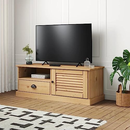 TANZEM TV-Schrank VIGO 106x40x40 cm Massivholz Kiefer, TV Lowboard, Fernsehschrank, Fernsehtisch, Fernseher Schrank, TV Sideboard, TV Board, TV Cabinet, TV Bank, TV Kommode von TANZEM