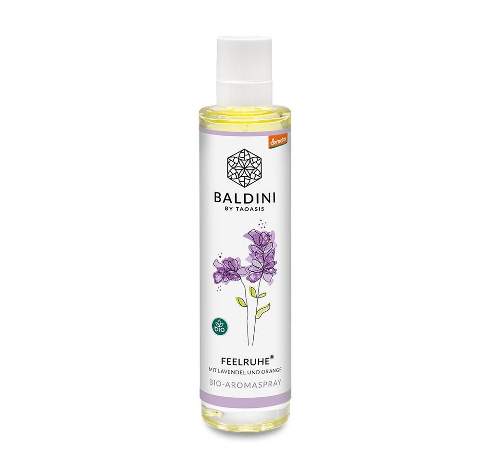 TAOASIS GmbH Natur Duft Manufaktur Raumduft BALDINI Feelruhe Bio/demeter Raumspray, 50 ml, Raumspray-Duft mit Lavendel, Benzoe und Orange. von TAOASIS GmbH Natur Duft Manufaktur