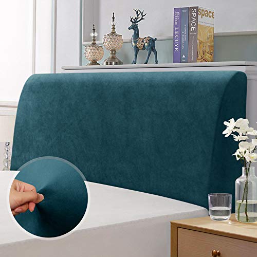 TAOCOCO Kopfteilbezug für Bett, elastisch aus Stretchmaterial, weicher Samtstoff, einfarbig, vollständige Abdeckung, waschbar, pflegeleicht, Kopfteil Abdeckung, Dunkelgrün, Breite 150-170cm TAOCOCO Kopfteilbezug für Bett, elastisch aus Stretchmaterial, weicher Samtstoff, einfarbig, vollständige Abdeckung, waschbar, pflegeleicht, Kopfteil Abdeckung, Dunkelgrün, Breite 150-170cm von TAOCOCO