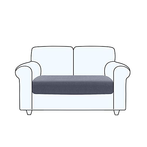 TAOCOCO Sofa Sitzkissenbezug Stretch Kissenbezug 1 Stück Sofakissen Schonbezug Sofasitzbezug für Sofa Sitzkissen Möbelschutz(Grau,2 Sitzer) von TAOCOCO