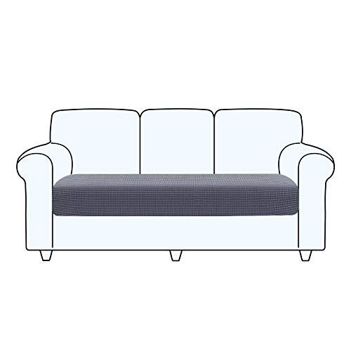 TAOCOCO Sofa Sitzkissenbezug, Elastischer Sofa Sitzkissenbezüge, Ajustable, Waschbar, Protection Meubles Couvre Pour Canapé (Grau,3 Sitzer) von TAOCOCO