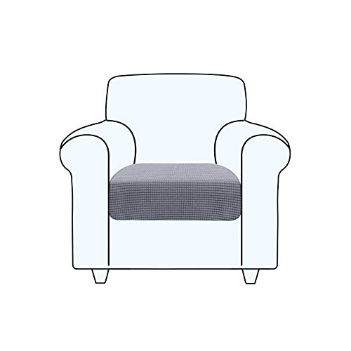 TAOCOCO Sofa Sitzkissenbezug Stretch Kissenbezug 1 Stück Sofakissen Schonbezug Sofasitzbezug für Sofa Sitzkissen Möbelschutz(Hellgrau,1 Sitzer) von TAOCOCO