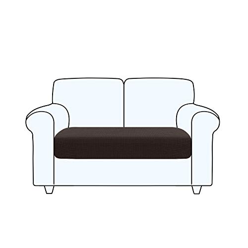 TAOCOCO Sofa Sitzkissenbezug Stretch Kissenbezug 1 Stück Sofakissen Schonbezug Sofasitzbezug für Sofa Sitzkissen Möbelschutz(Schokoladenbraun,2 Sitzer) von TAOCOCO