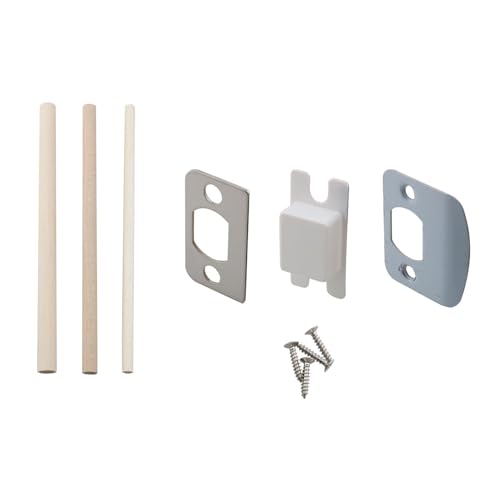 TAODAN 1 Set D-förmige Edelstahl-Befestigungsplatte, runde Eck-Schlagplatte, Satin-Nickel, Verriegelung, geeignet für Hebelgriff-Hardware von TAODAN