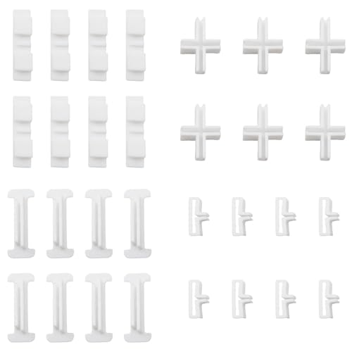 TAODAN 1 Set Schublade Organizer Trennwand Weiß Kunststoff Trennwand Befestigung Clip Spleißschnalle Tee Schnalle Kreuzschnalle Kosmetik Trennwand Organizer Partition Grid Board Separator Rail Box von TAODAN