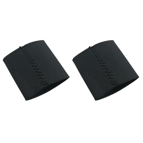 TAODAN 2 x feuerfeste Türgriff-Abdeckung, rund, elastisches Chloropren-Kautschuk, Schutzkappe für Tor, Hardware von TAODAN