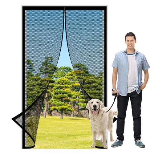 Magnet Fliegengitter Balkontür 88 x 207 cm Fliegengitter Tür mit Stärkere Magneten Schützt vor Fliegen, Mücken & Insekten für Balkontür Terrassentür Kellertür, Schwarz Magnet Fliegengitter Balkontür 88 x 207 cm Fliegengitter Tür mit Stärkere Magneten Schützt vor Fliegen, Mücken & Insekten für Balkontür Terrassentür Kellertür, Schwarz von TAOLITAO