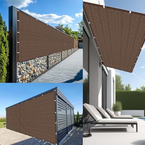 Sonnensegel Atmungsaktiv 170 x 270 cm Rechteckig Atmungsaktiv 98% UV Schutz Sonnenschutz Markise mit Kordel mit Spannseilen mit Ösen für Balkon Garten, braun Sonnensegel Atmungsaktiv 170 x 270 cm Rechteckig Atmungsaktiv 98% UV Schutz Sonnenschutz Markise mit Kordel mit Spannseilen mit Ösen für Balkon Garten, braun von TAOLITAO