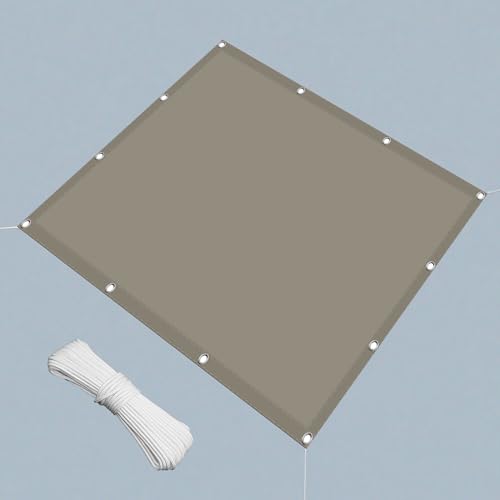 Sonnensegel Wasserabweisend 1.2 x 2 m Rechteckig Wasserdicht Sonnenschutz Windschutz Schattierungsgewebe Ohne Bohren mit Ösen Segeltuch für Patio Hinterhof Rasengarten, Khaki Sonnensegel Wasserabweisend 1.2 x 2 m Rechteckig Wasserdicht Sonnenschutz Windschutz Schattierungsgewebe Ohne Bohren mit Ösen Segeltuch für Patio Hinterhof Rasengarten, Khaki von TAOLITAO