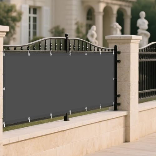 Sonnensegel Wasserdicht Rechteckig 345 x 530 cm Rechteckig Wasserdicht 98% UV Schutz Balkon Regenschutz mit Spannseilen mit Ösen für Balkon Terrasse Garten Outdoor, Dunkelgrau Sonnensegel Wasserdicht Rechteckig 345 x 530 cm Rechteckig Wasserdicht 98% UV Schutz Balkon Regenschutz mit Spannseilen mit Ösen für Balkon Terrasse Garten Outdoor, Dunkelgrau von TAOLITAO