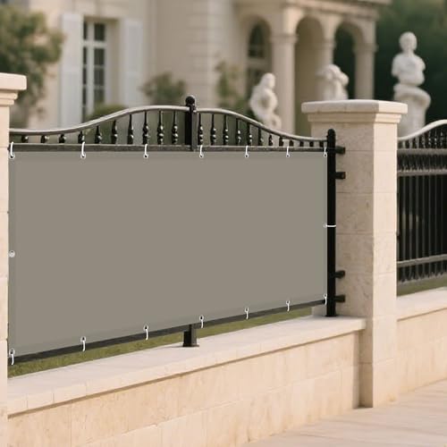 Sonnensegel Wasserdicht Rechteckig 85 x 570 cm Rechteckig Wasserdicht 98% UV Schutz Balkon Regenschutz mit Spannseilen mit Ösen für Balkon Terrasse Garten Outdoor, Khaki Sonnensegel Wasserdicht Rechteckig 85 x 570 cm Rechteckig Wasserdicht 98% UV Schutz Balkon Regenschutz mit Spannseilen mit Ösen für Balkon Terrasse Garten Outdoor, Khaki von TAOLITAO
