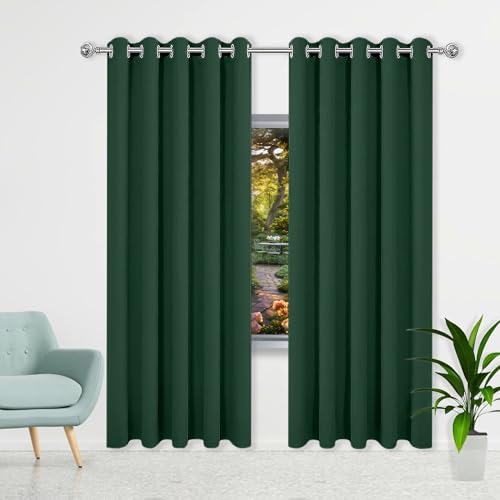 TAOLITAO Gardinen mit Kräuselband 210 x 224 cm Isolierend Kälteschutz Sonnenschutz Balkontür Gardine mit Ösen Vorhänge mit Ösen, Waschbar für Schlafzimmer Kinderzimmer, Dunkelgrün TAOLITAO Gardinen mit Kräuselband 210 x 224 cm Isolierend Kälteschutz Sonnenschutz Balkontür Gardine mit Ösen Vorhänge mit Ösen, Waschbar für Schlafzimmer Kinderzimmer, Dunkelgrün von TAOLITAO