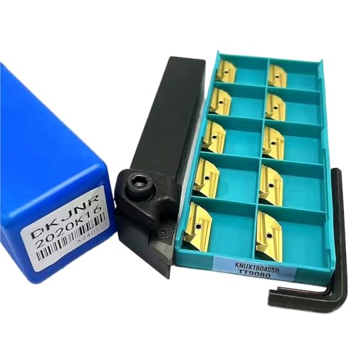 1 stücke DKJNR2020K16 DKJNR2525M16 Wende Metall Schaum Drehen Werkzeug Halter + 10 stücke KNUX160405R Hartmetall Einsatz for Schneiden Threading Einstechen(DKJNR2020K16-TT9080) von TAOMENJS