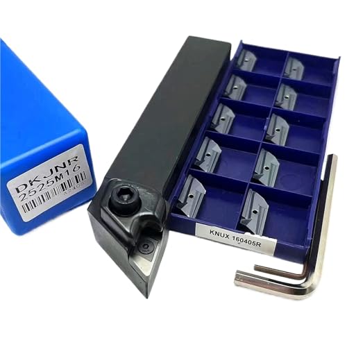1 stücke DKJNR2020K16 DKJNR2525M16 Wende Metall Schaum Drehen Werkzeug Halter + 10 stücke KNUX160405R Hartmetall Einsatz for Schneiden Threading Einstechen(DKJNR2525M16-LT10) von TAOMENJS