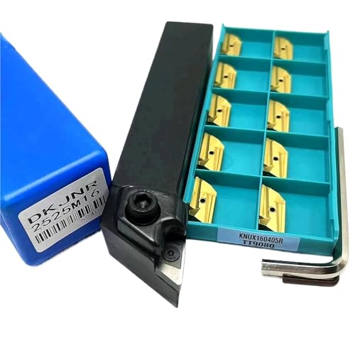 1 stücke DKJNR2020K16 DKJNR2525M16 Wende Metall Schaum Drehen Werkzeug Halter + 10 stücke KNUX160405R Hartmetall Einsatz for Schneiden Threading Einstechen(DKJNR2525M16-TT9080) von TAOMENJS
