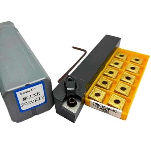 1 stücke MCLNR2525 MCLNR1616 MCLNR2020 Wende Drehmaschine Drehen Werkzeug Halter + 10 stücke CNMG Hartmetall Einsätze Drehmaschine Metall Schneiden Werkzeuge(MCLNR 2020K12-UE6020) von TAOMENJS