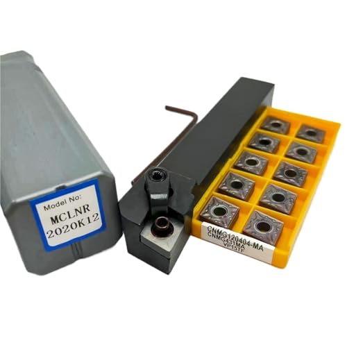 1 stücke MCLNR2525 MCLNR1616 MCLNR2020 Wende Drehmaschine Drehen Werkzeug Halter + 10 stücke CNMG Hartmetall Einsätze Drehmaschine Metall Schneiden Werkzeuge(MCLNR 2020K12-VP15TF) von TAOMENJS