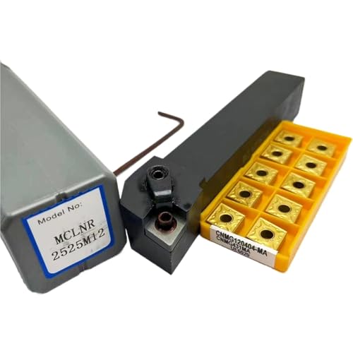 1 stücke MCLNR2525 MCLNR1616 MCLNR2020 Wende Drehmaschine Drehen Werkzeug Halter + 10 stücke CNMG Hartmetall Einsätze Drehmaschine Metall Schneiden Werkzeuge(MCLNR 2525M12-UE6020) von TAOMENJS