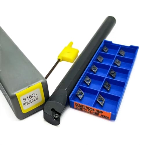 1 stücke S08K-SDUCR07 S10K-SDUCR S12M-SDUCR S14N-SDUCR S16Q-SDUCR Hartmetall Wende Bohrstange Drehen Werkzeug Halter + 10 stücke DCMT070204 Einsatz(S16Q-SDUCR07-PC9030) von TAOMENJS