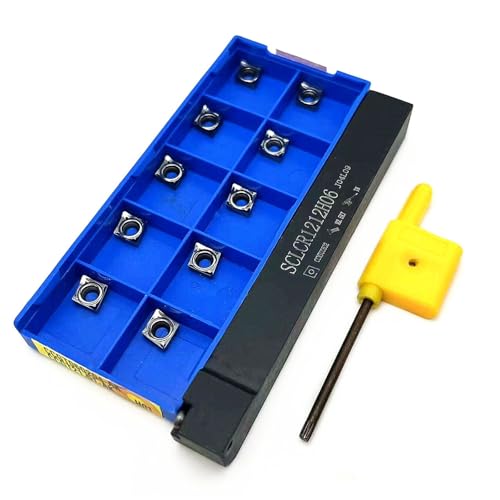 1 stücke SCLCR1010H06 SCLCR1212H06 Wende Hartmetall Drehmaschine Drehen Werkzeug Halter Mit 10 stücke CCGT060204 Hartmetall Drehen Einsatz Externe Drehen Werkzeug(CCGT060204 AK H01,SCLCR1212H06) von TAOMENJS