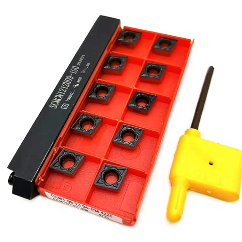 1 stücke SCMCN1212 SCMCN1616 SCMCN2020 SCMCN2525 Wende Drehmaschine Drehen Werkzeug Halter + 10 stücke CCMT09T304 Hartmetall Drehen Einsatz(CCMT09T304 PM4225,SCMCN1212H09) von TAOMENJS