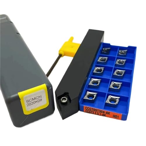 1 stücke SCMCN1212H09 SCMCN1616H09 SCMCN2020K09 SCMCN2525M09 Wende Drehmaschine Drehen Werkzeug Halter + 10 stücke CCMT09T304 Hartmetall Einsätze(SCMCN2020K09-AK H01) von TAOMENJS