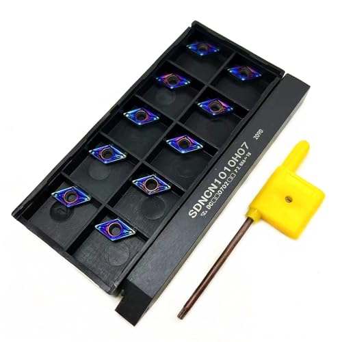 1 stücke SDNCN1010H07 SDNCN1212H07 SDNCN161H07 Wende Drehmaschine Hartmetall Drehen Werkzeug Halter Mit 10 stücke DCMT070204 Hartmetall Einsätze(SDNCN1010H07,DCMT070204 KT7030) von TAOMENJS