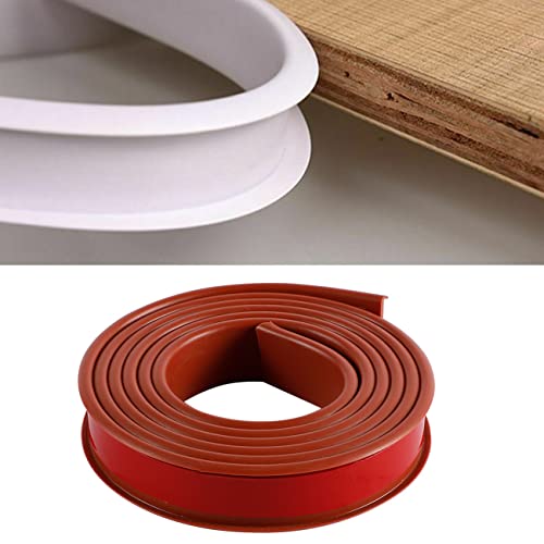Kantenumleimer Selbstklebend, Furniture Veneer Edge Tape Edging, Umleimer, Zierleiste Selbstklebend, U-Förmig TPE Kantenumleimer für Schrankreparatur, Möbelrestaurierung und Renovierung (3m×9mm,Braun) von TAOQILE