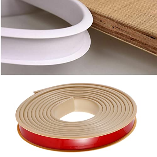Kantenumleimer Selbstklebend, Furniture Veneer Edge Tape Edging, Umleimer,Zierleiste Selbstklebend,U-Förmig TPE Kantenumleimer für Schrankreparatur,Möbelrestaurierung und Renovierung (5m×14mm,Khaki) von TAOQILE