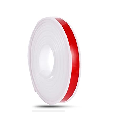 Kantenumleimer für Möbelbauplatten und Regalbrett,Kantenumleimer Selbstklebend, U-Förmig TPE Kantenumleimer, zum Abziehen und Aufkleben, TPE Self Adhesive Furniture Edging Tape (5m×20mm,Weiß) von TAOQILE