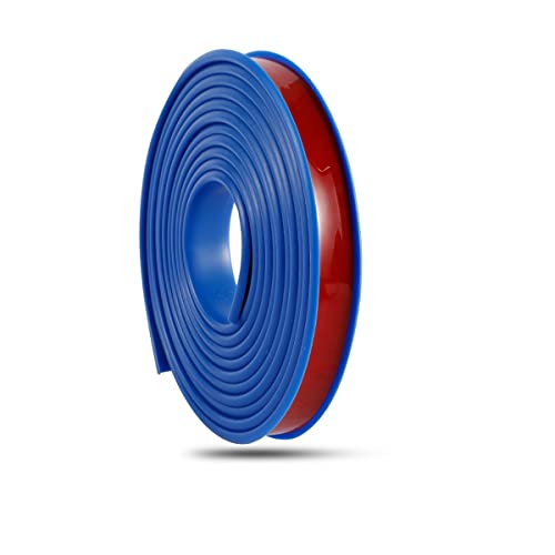 Kantenumleimer für Möbelbauplatten und Regalbrett,Kantenumleimer Selbstklebend, U-Förmig TPE Kantenumleimer, zum Abziehen und Aufkleben, TPE Self Adhesive Furniture Edging Tape (5m×28mm,Blau) von TAOQILE