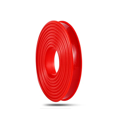 Kantenumleimer für Möbelbauplatten und Regalbrett,Kantenumleimer Selbstklebend, U-Förmig TPE Kantenumleimer, zum Abziehen und Aufkleben, TPE Self Adhesive Furniture Edging Tape (5m×30mm,Rot) von TAOQILE