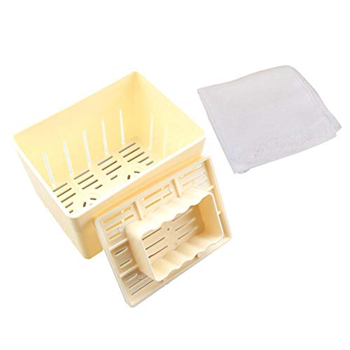 TAOYUN Tofu Press Mold Kunststoff Tofu Herstellung Box mit Mulltuch Startseite DIY Tofu-Hersteller Traditionelle Küche Kochen Werkzeug-Set von TAOYUN