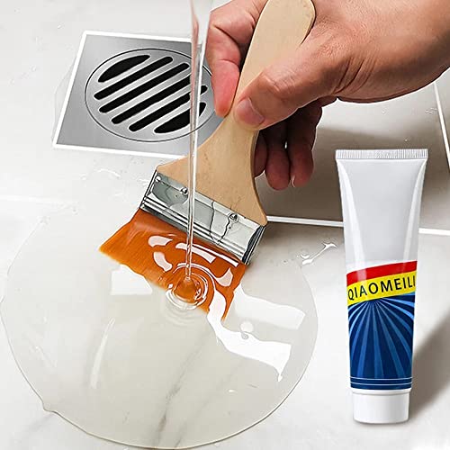 150g Transparente Wasserdichte Dichtungsmasse, Haushalt Dach Bad Toilette Boden Keramikfliesen Spezialkleber Transparente Klebebeschichtung (1Stück) von TAOZHIYAO