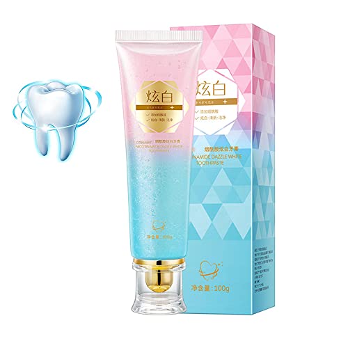 TAOZHIYAO 100g Dazzling White Zahnpasta Frischer Atem, Nicotinamide Dazzle White Toothpaste zu entfernen Rauch Flecken Mundhygiene Reinigung effektiv entfernen gelbe Zähne (1Stück) von TAOZHIYAO