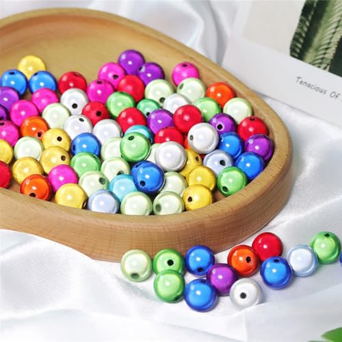 120 pcs Reflektierende Perlen, Stickerei Magic Pearls Magic Beads 3D Acrylperlen für die Schmuckherstellung, Wunderperlen Magic Pearls Reflektierend Perlen (10 mm - 120 pcs) von TAOZHUGONG