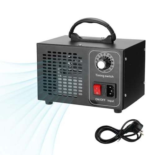 Ozongenerator 60000 Mg/h, Industrieller Ozongenerator Mit Timer, O3 Ozon Generator Luftreiniger Für Räume, Ozon Luftreiniger Ozon Raumluftfilter Für Auto, Garagen, Haustiergerüche TAOZHUGONG (A) von TAOZHUGONG