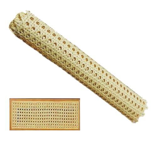 TAOZHUGONG Wiener Geflecht, 100x35cm Schimmelfest Breite Rattan Gurtband, PE Wasserdicht Stuhlgeflecht Rattanstuhl Reparatur Wabengeflecht Stuhl Wiener Geflecht für DIY-Projekte (Gelb) von TAOZHUGONG