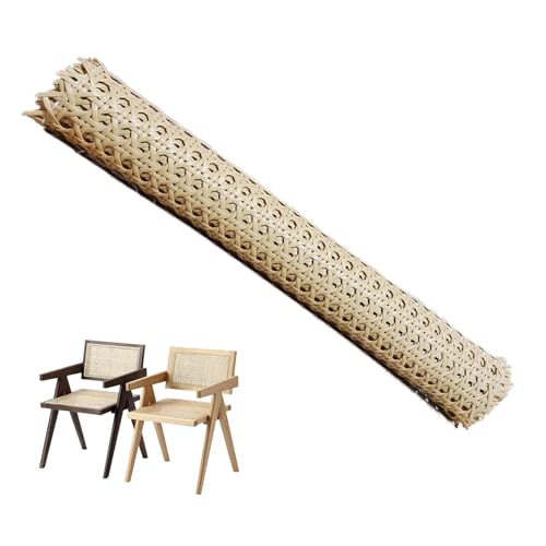TAOZHUGONG Wiener Geflecht, Schimmelfest Breite Rattan Gurtband, PE Wasserdicht Stuhlgeflecht Rattanstuhl Reparatur Wabengeflecht Stuhl Wiener Geflecht für DIY-Projekte (150 * 35cm - Grundfarbe) von TAOZHUGONG