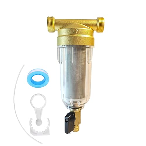 Vorfilter Wasserfilter, Spin Down Sediment Wasserfilte, Wasserfilter Wiederverwendbare Wasser Vorfilter Sedimentfilter für Sedimentfilter Brunnenwasserschlauch (1/2") von TAOZHUGONG