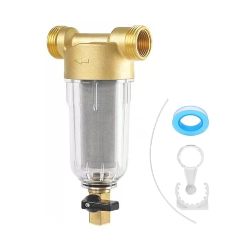 Wasserfilter Wiederverwendbare, Vorfilter Wasserfilter Spin Down Sediment Wasserfilte Wasser Vorfilter Sedimentfilter für Sedimentfilter Brunnenwasserschlauch (1/2") von TAOZHUGONG